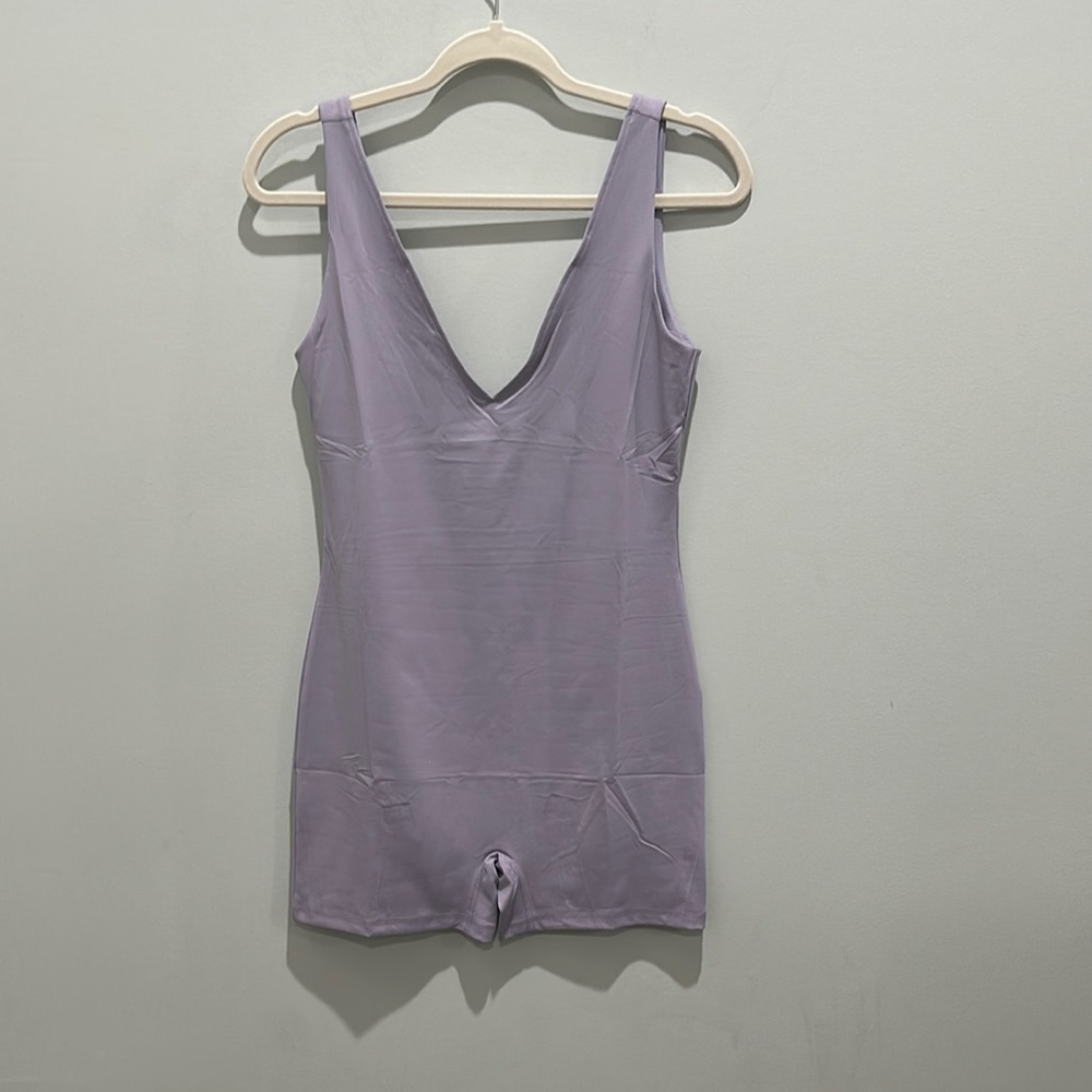 Purple Sleeveless Bodysuit Romper
